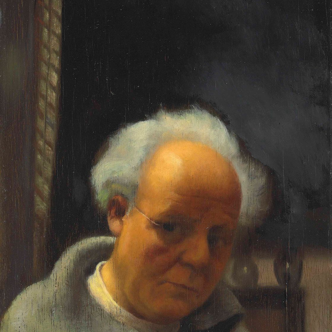 Arthur Segal — Селбстпортрет, являющийся частью кюнстлихена.