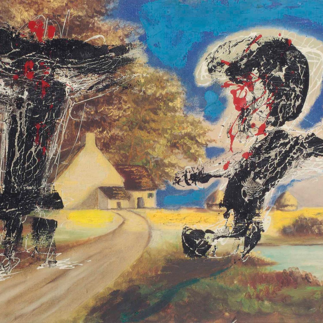 Asger Jorn — Маленький серый домик на Западе (модификация)