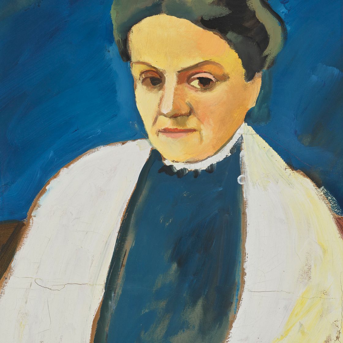 August Macke — Портрет студентки Софи Герхардт, изображение 1