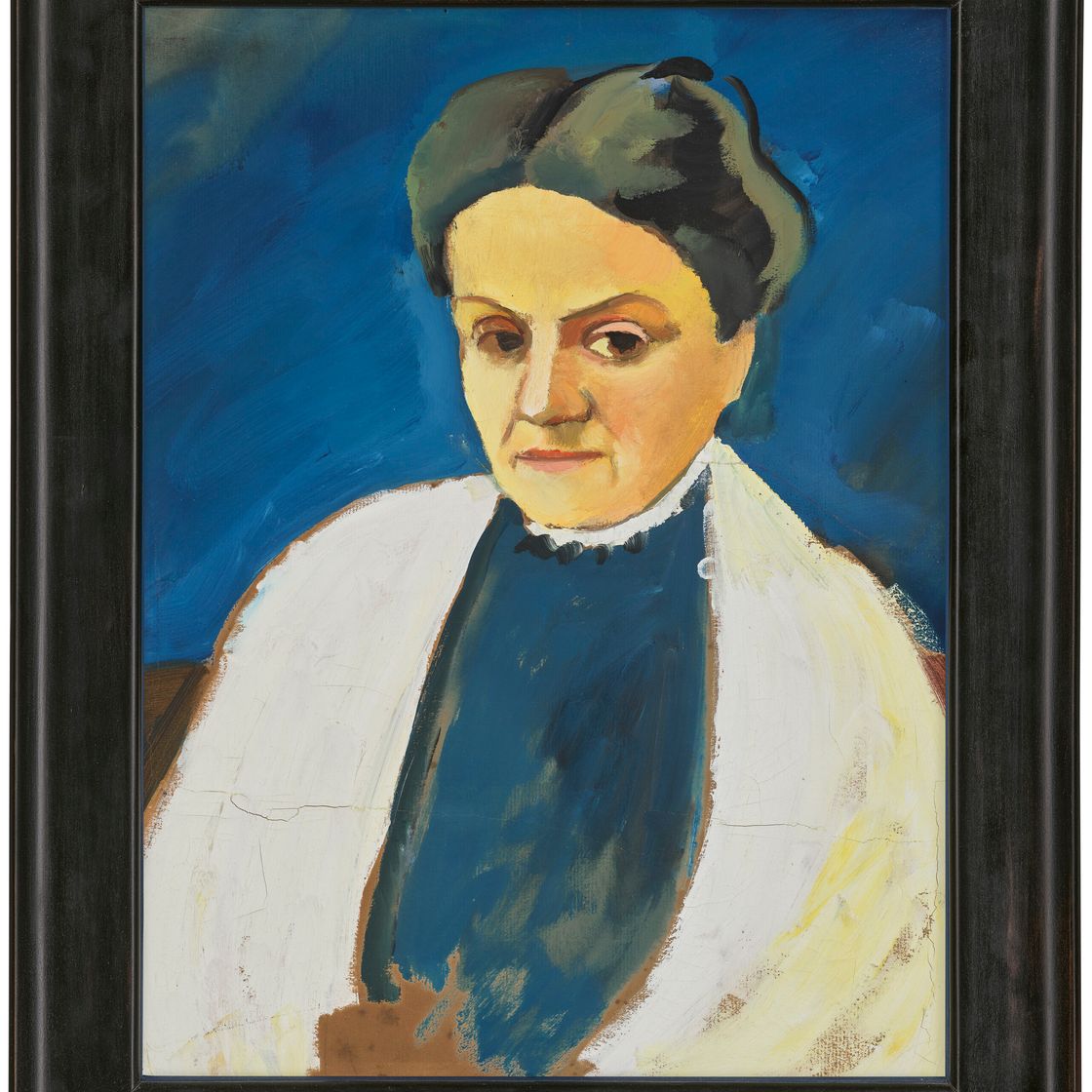 August Macke — Портрет студентки Софи Герхардт, изображение 2