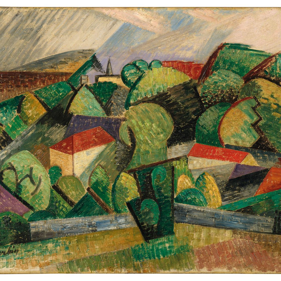 Auguste Herbin — Деревня пре-дю-Като, изображение 2