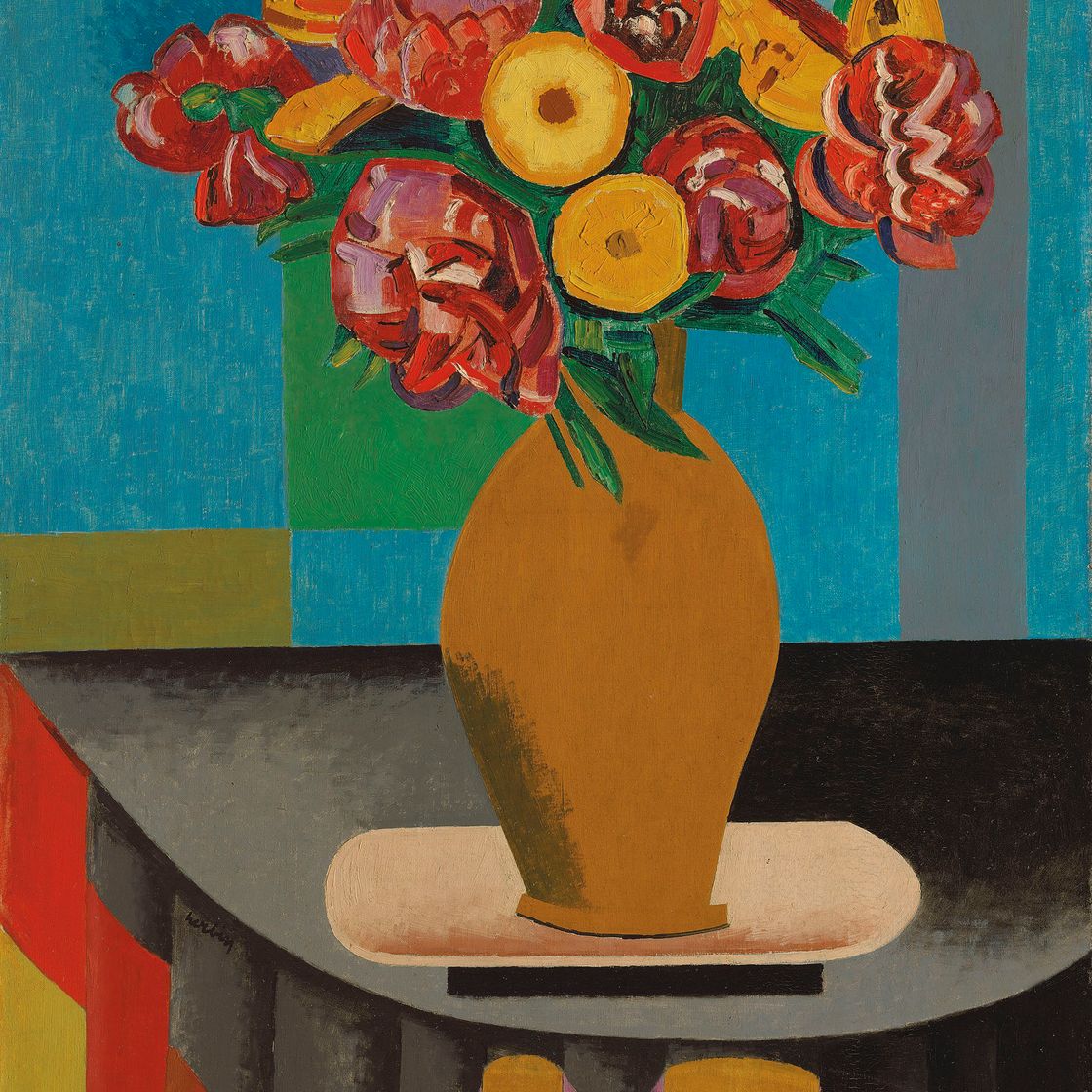 Auguste Herbin — Ваза с цветами