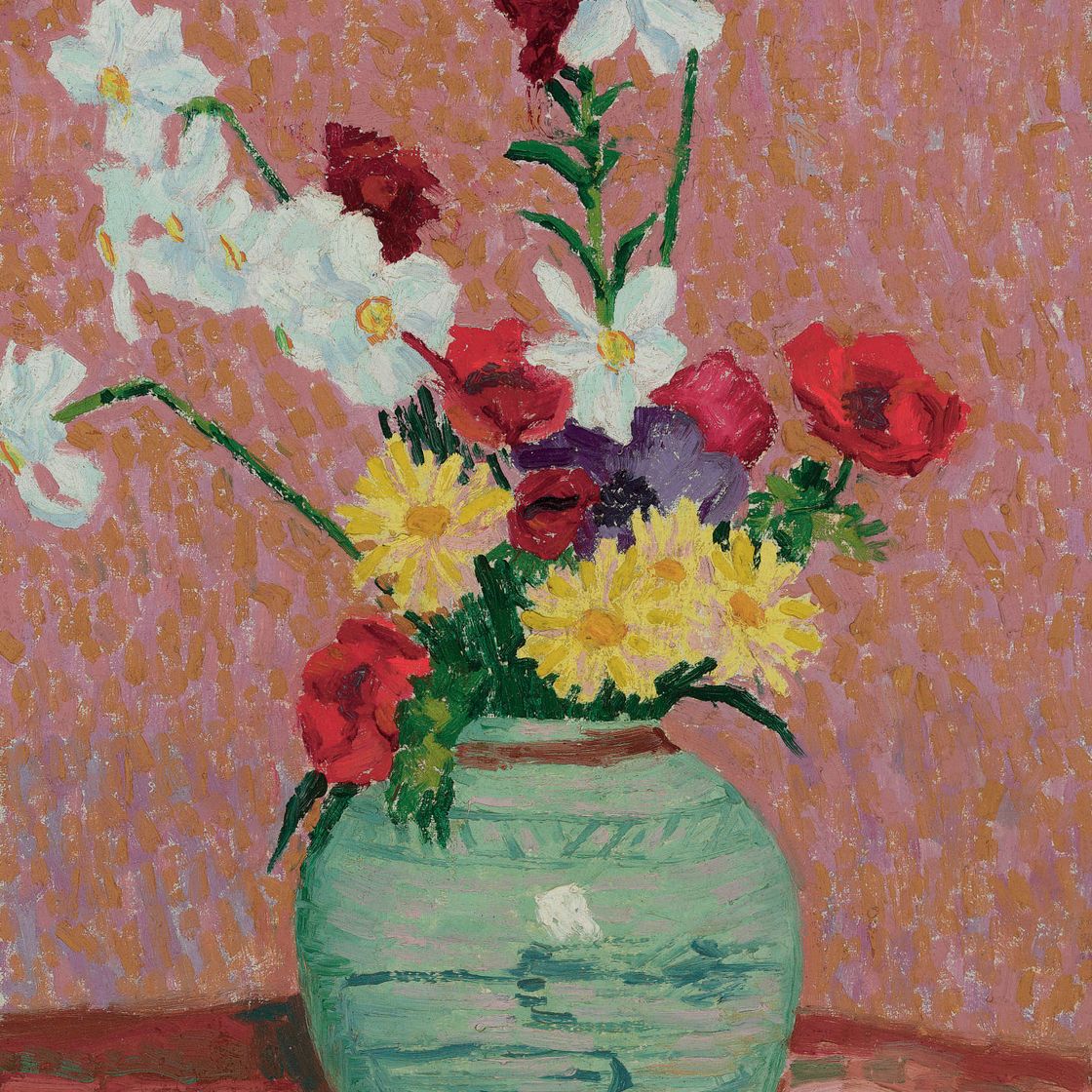 Auguste Herbin — Ваза с цветами