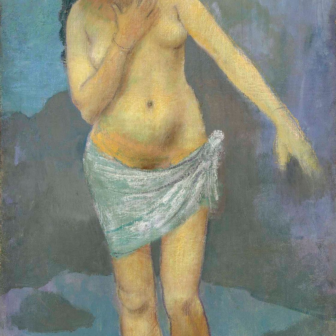 Augustus John — Дорелия в каменном пруду