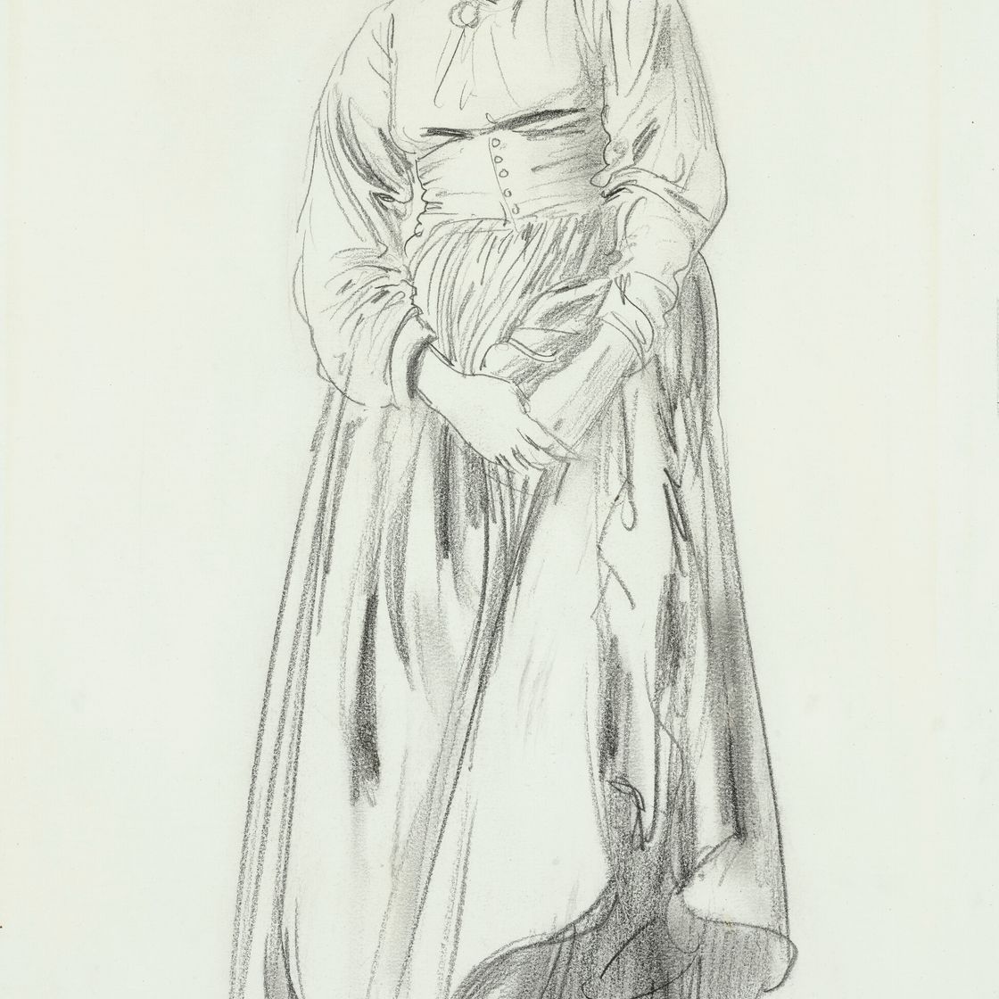 Augustus John — Дорелия Приподняла Свою Юбку, изображение 1