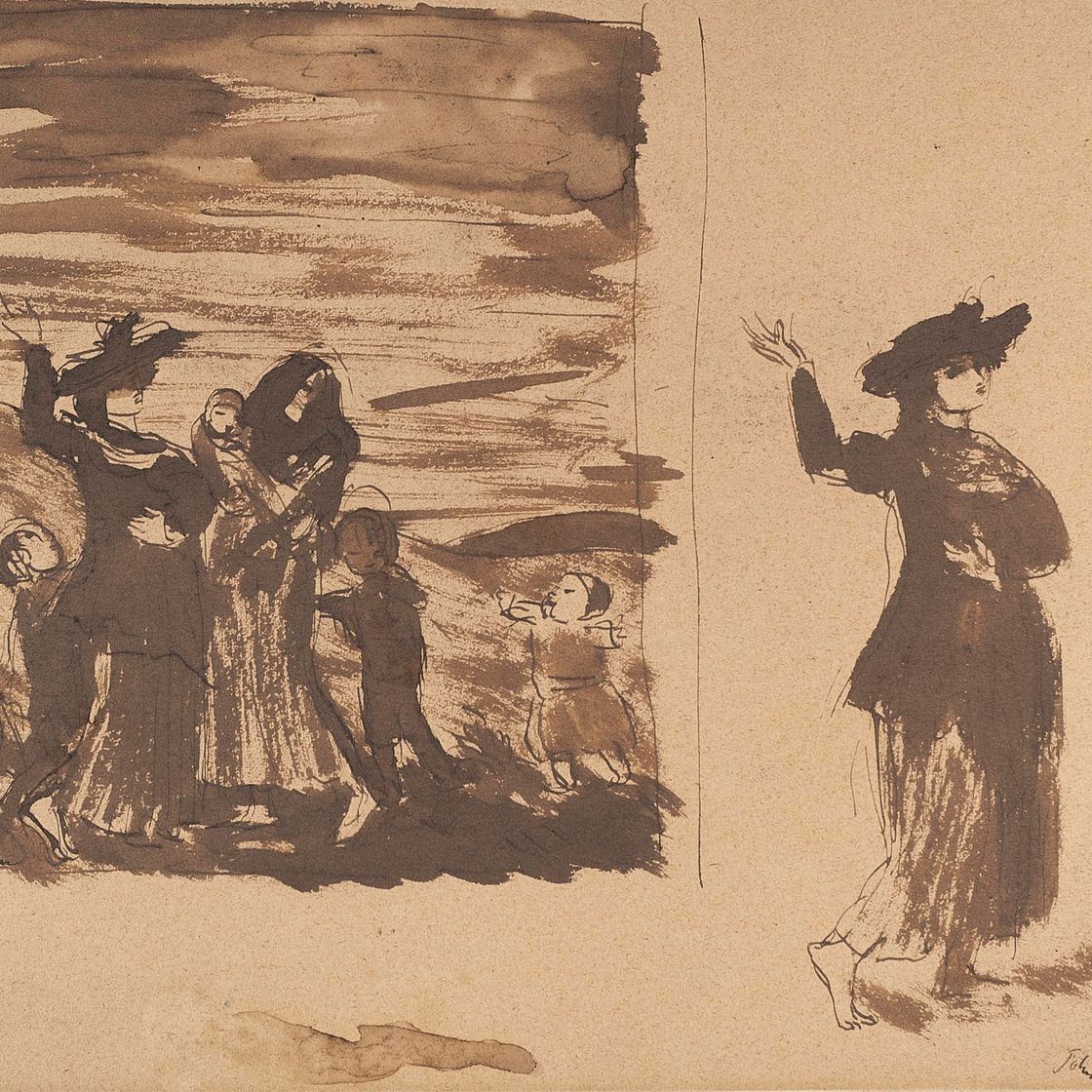 Augustus John — Семейная группа; и исследование Дорелии