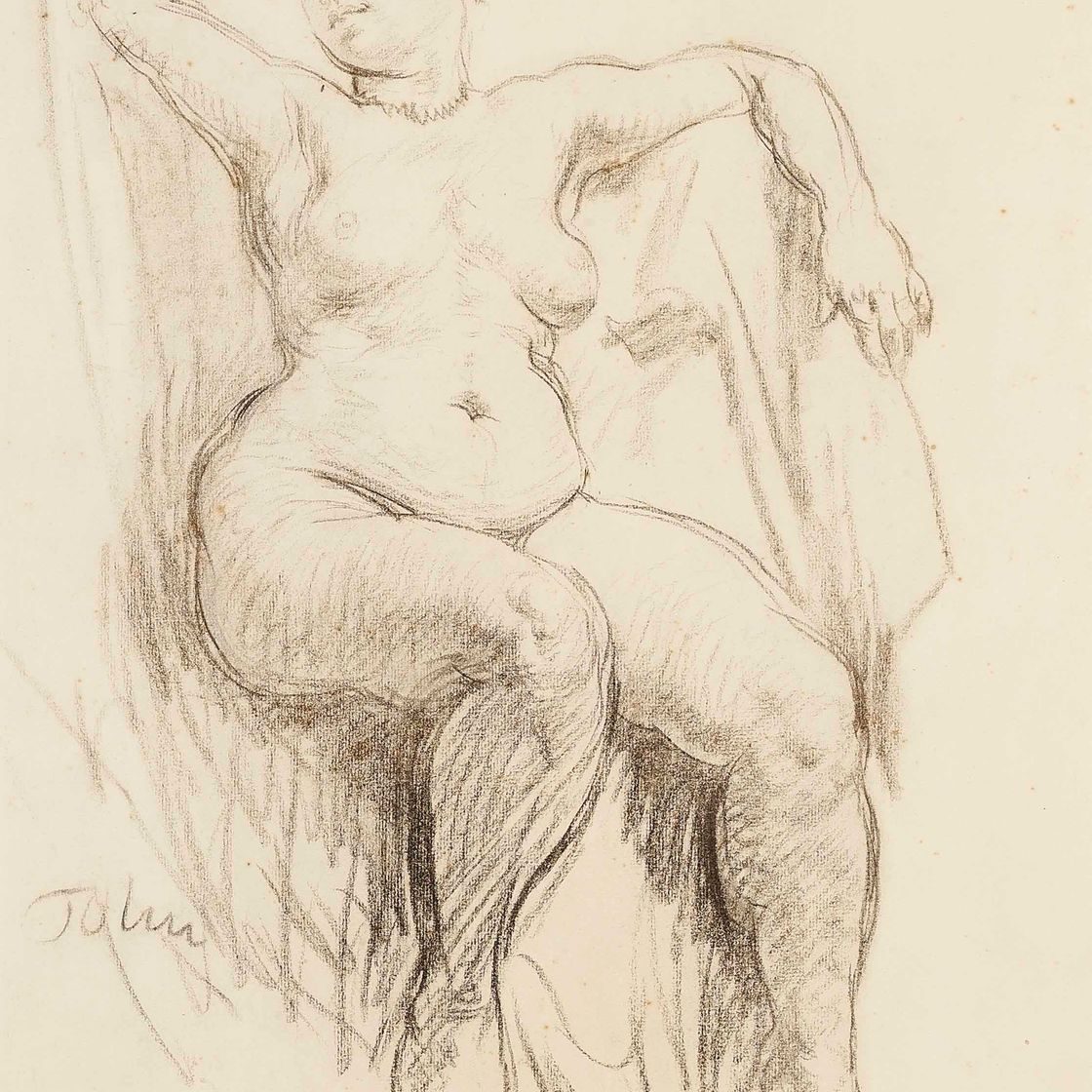 Augustus John — Изучение обнаженной женщины