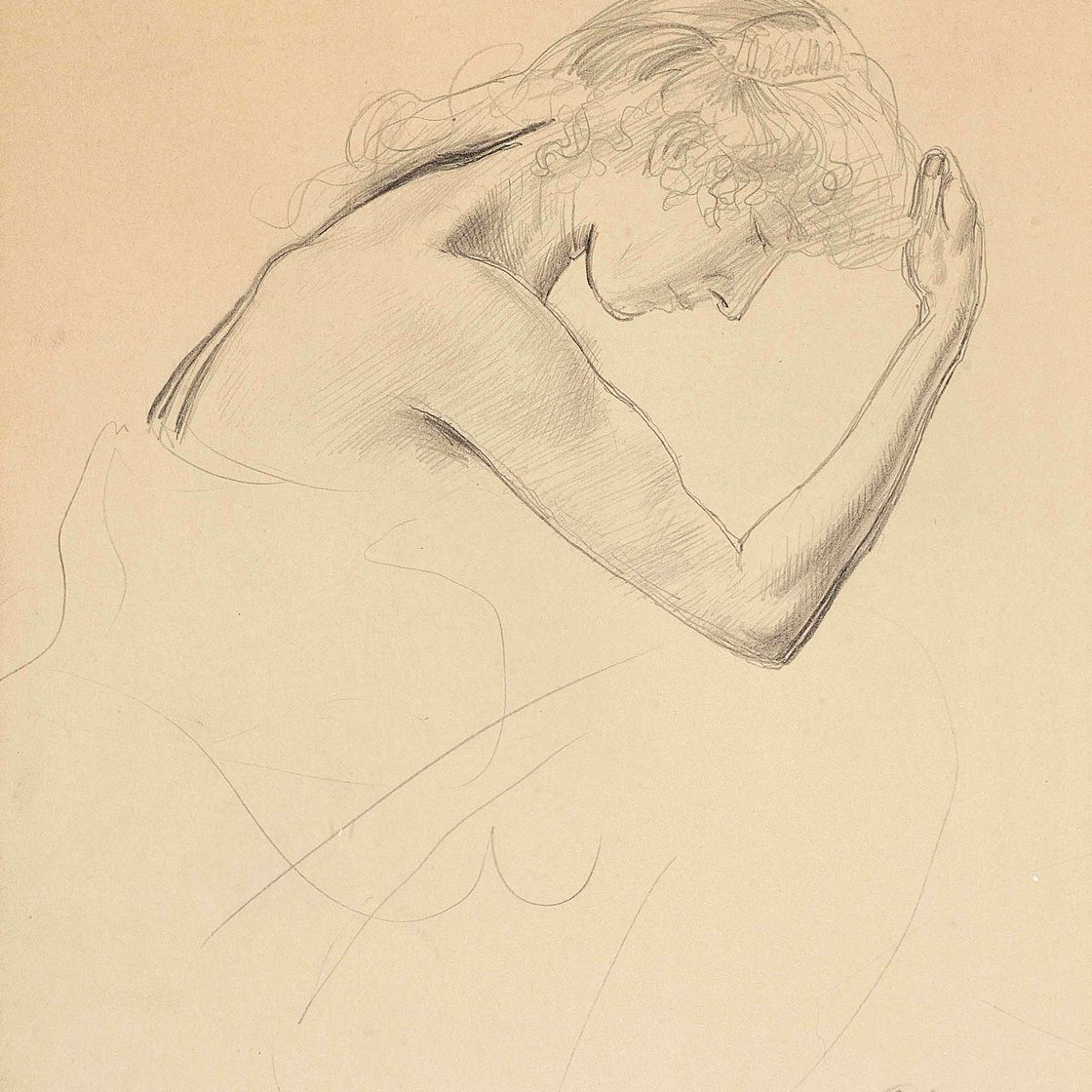 Augustus John — Сидящая девушка