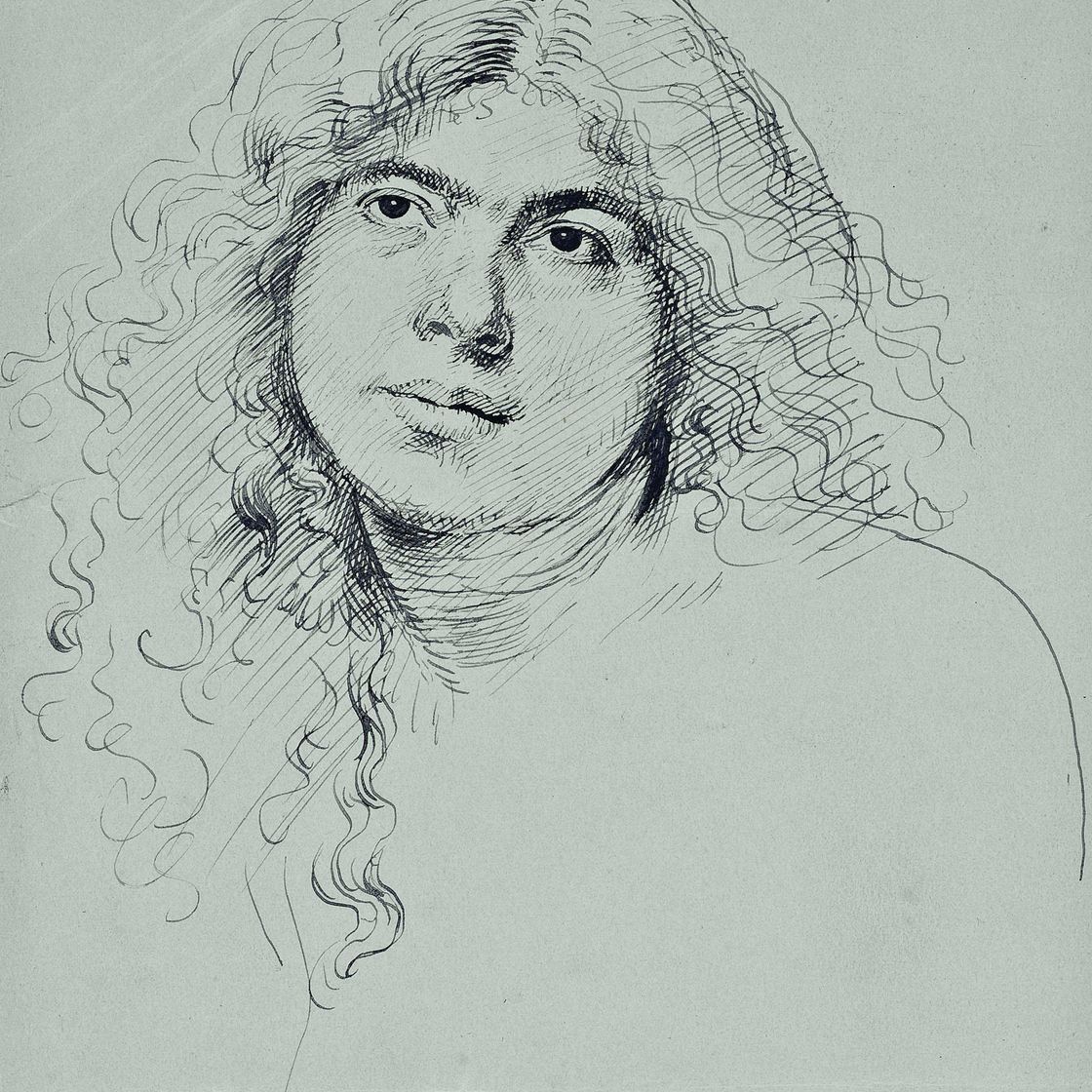 Augustus John — Голова молодой женщины