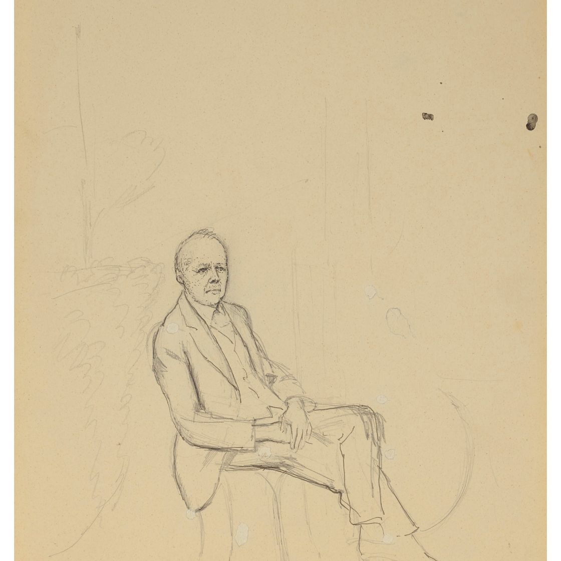 Balthus — Портрет полковника барона Морица де Ватвиля (слева направо ); Подготовительные этюды ( справа налево )