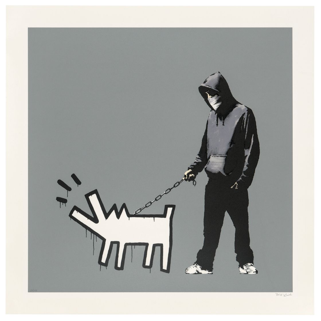 Banksy — Выбери свое оружие (Холодное серое)