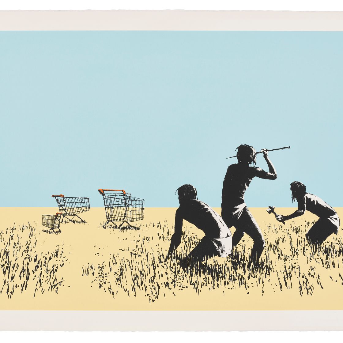 Banksy — Тележки (цветные)