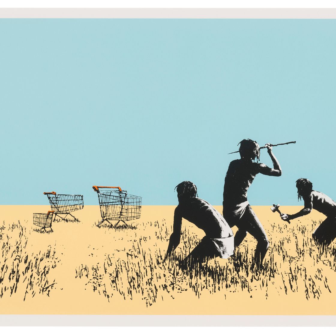 Banksy — Тележки (цветные)
