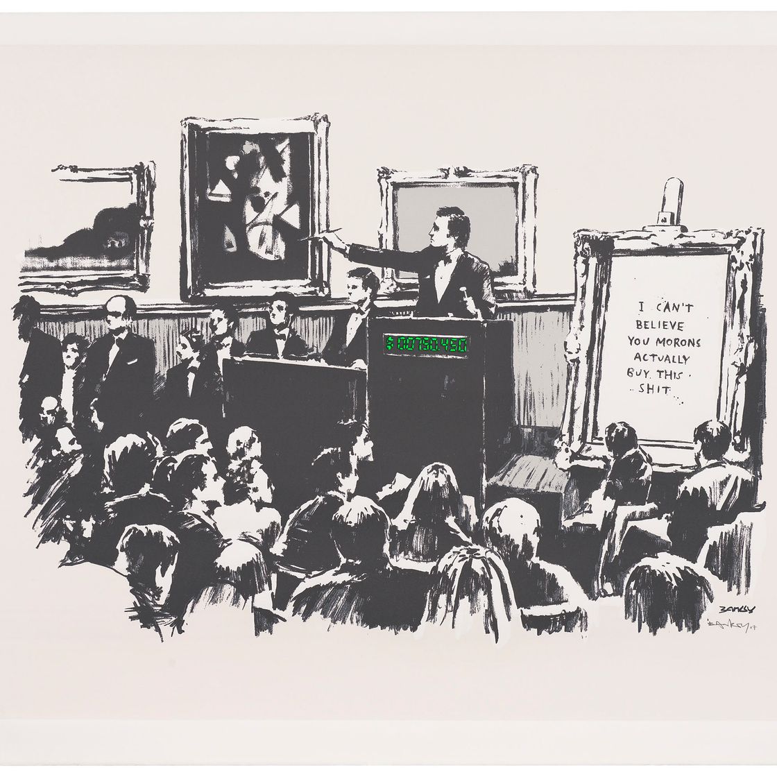 Banksy — Идиоты (белые)