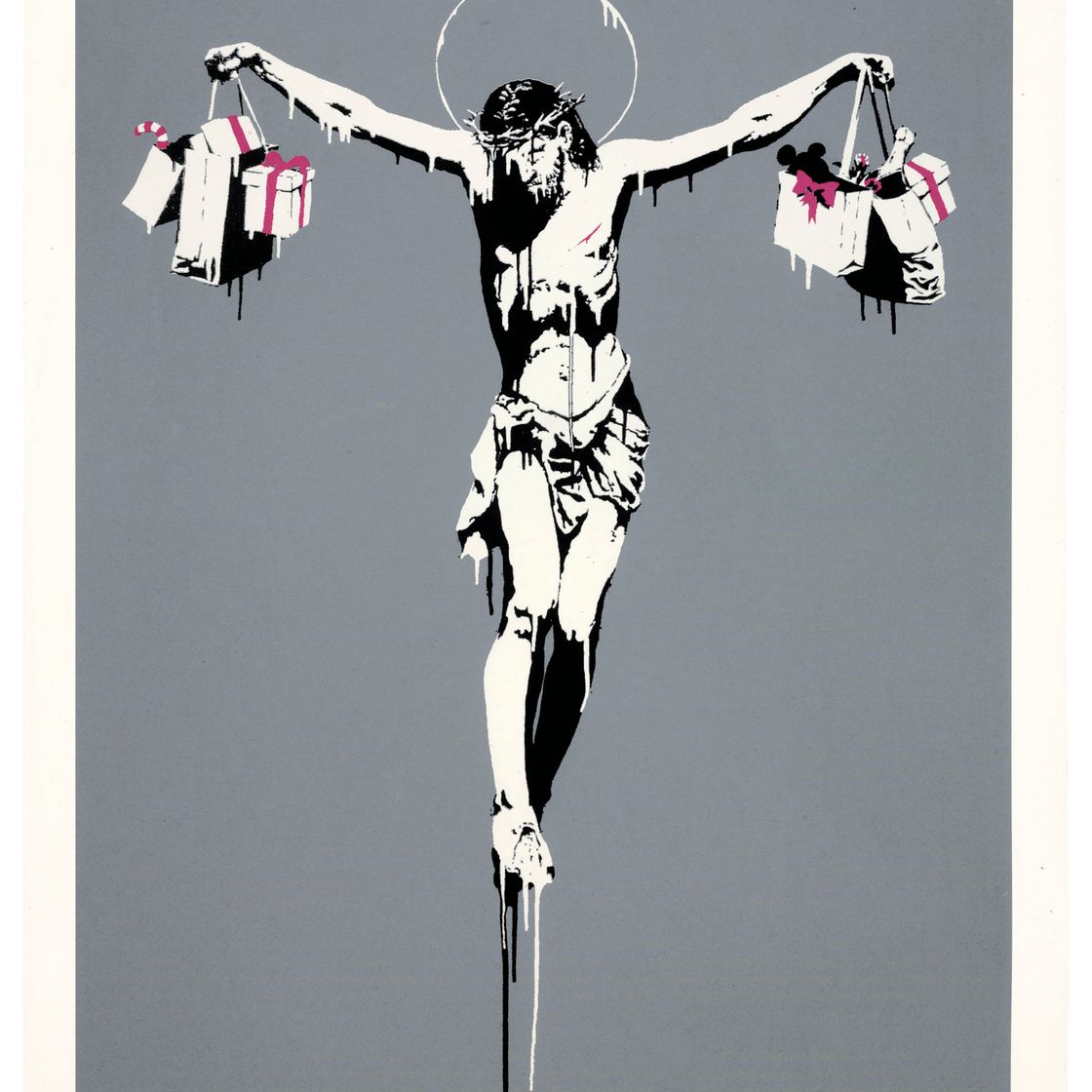 Banksy — Христос с хозяйственными сумками