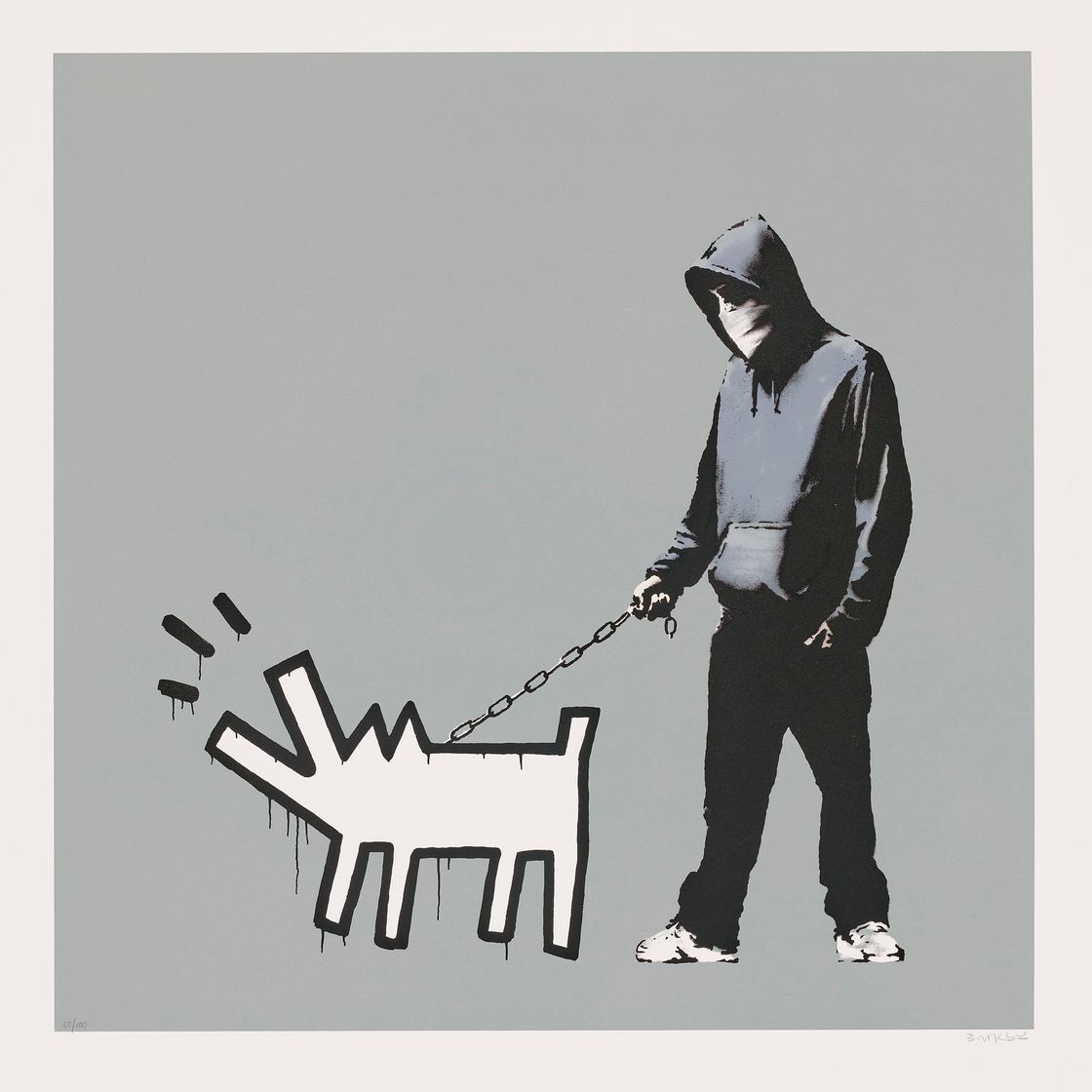 Banksy — Выбери свое оружие (серое)