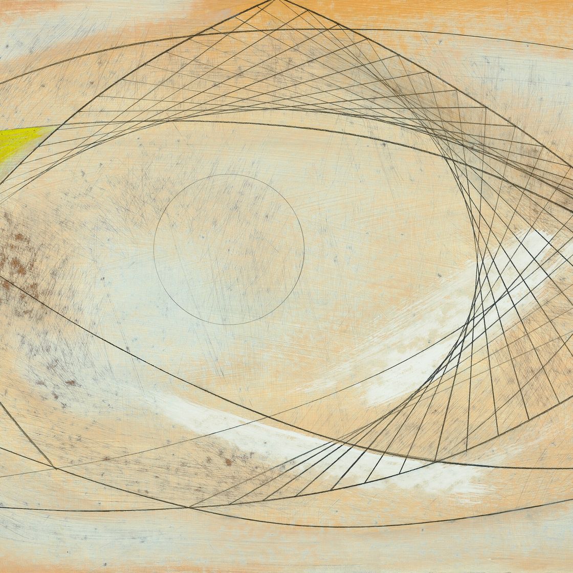 Barbara Hepworth — Фигурка на веревочках с желтым, изображение 1