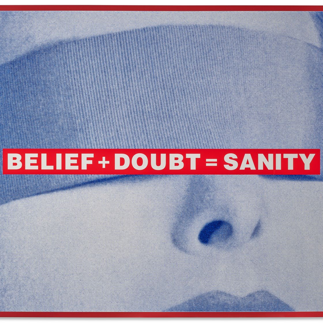 Barbara Kruger — Без названия (Вера + Сомнение = здравомыслие), изображение 1