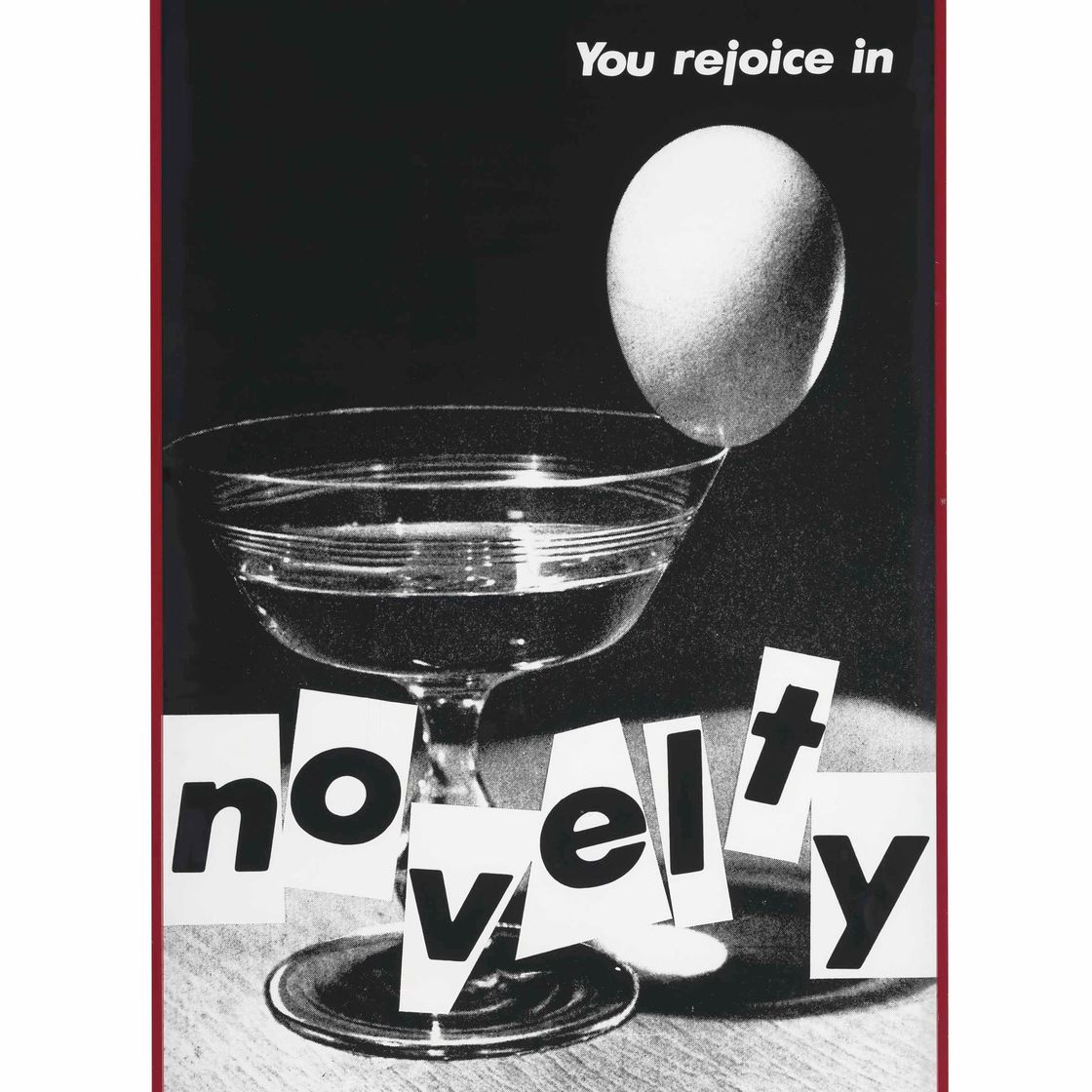 Barbara Kruger — Без названия (Ты радуешься новизне)