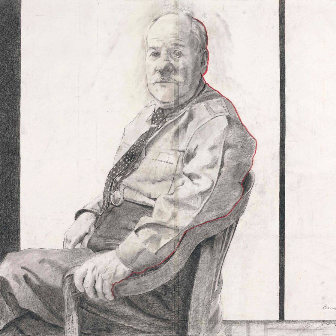 Barnett Newman — Исследование для The Stripe находится в поле зрения наблюдателя - Портрет Барнетта Ньюмана