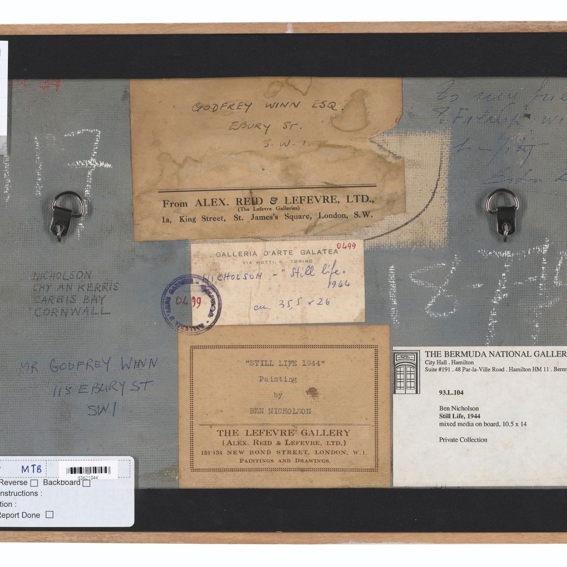 Ben Nicholson — 1944 (натюрморт), изображение 2