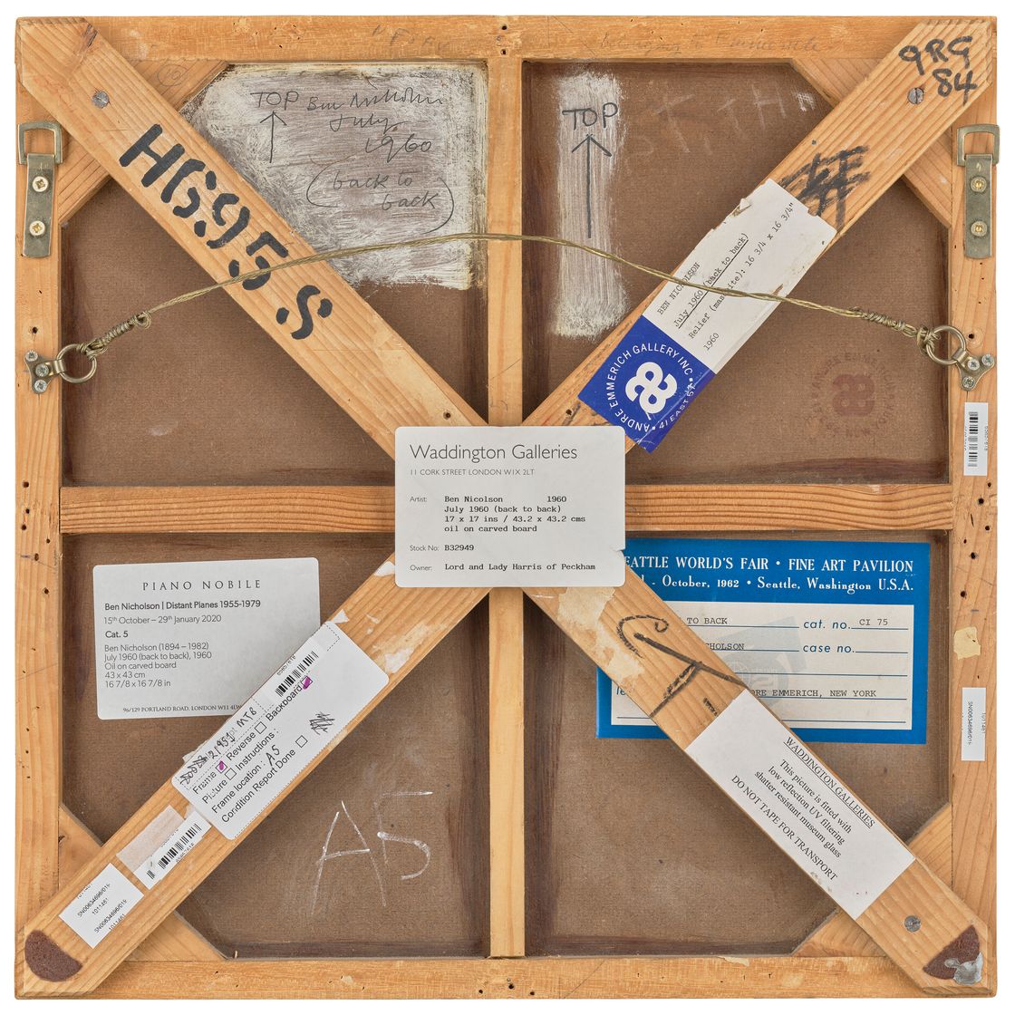 Ben Nicholson — Июль 1960 года (спина к спине), изображение 3