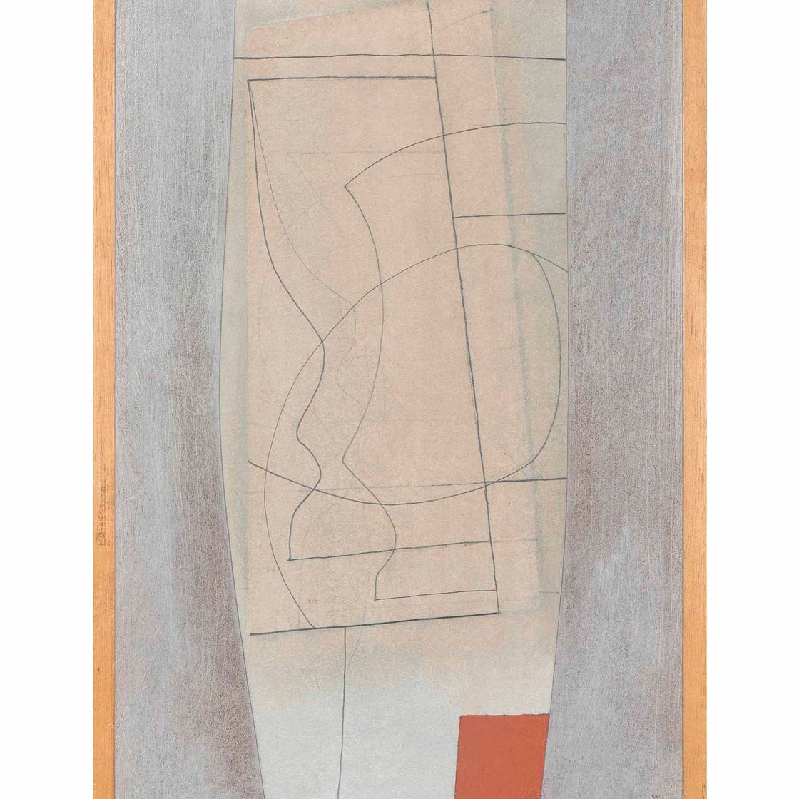 Ben Nicholson — 1967-68 (наполовину кубок и красное вино)