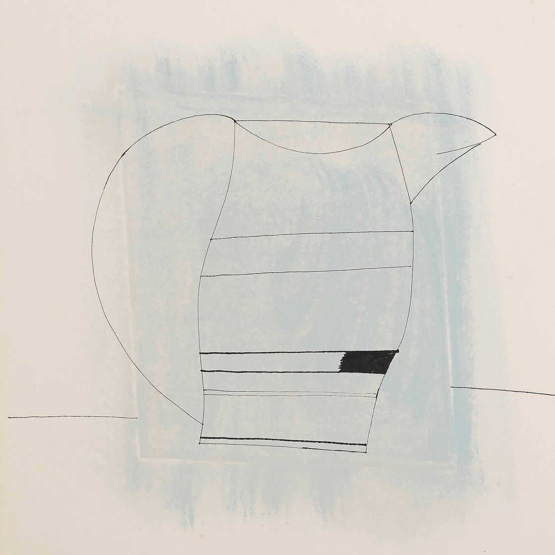 Ben Nicholson — 1970 ("голубой кувшин")