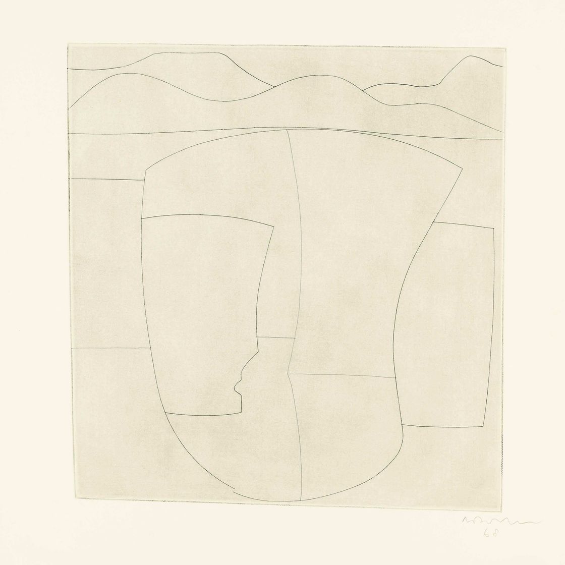 Ben Nicholson — Эвбея (вертикальная) (Lafranca 102)