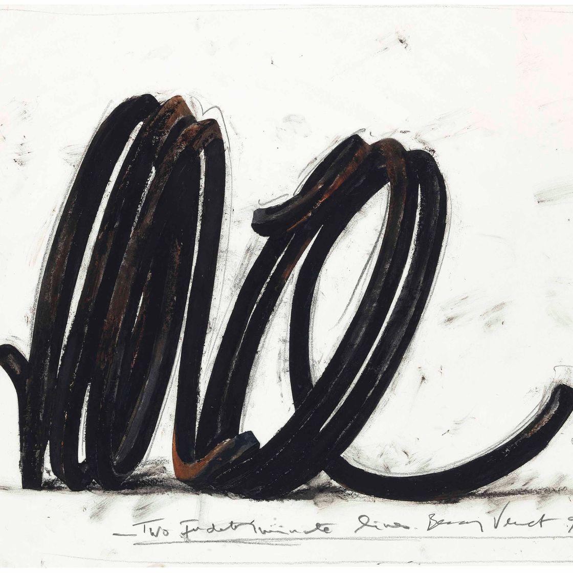 Bernar Venet — Две неопределенные линии
