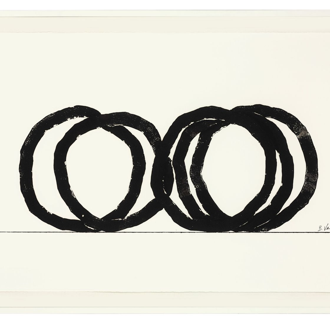 Bernar Venet — Пять сквозных линий