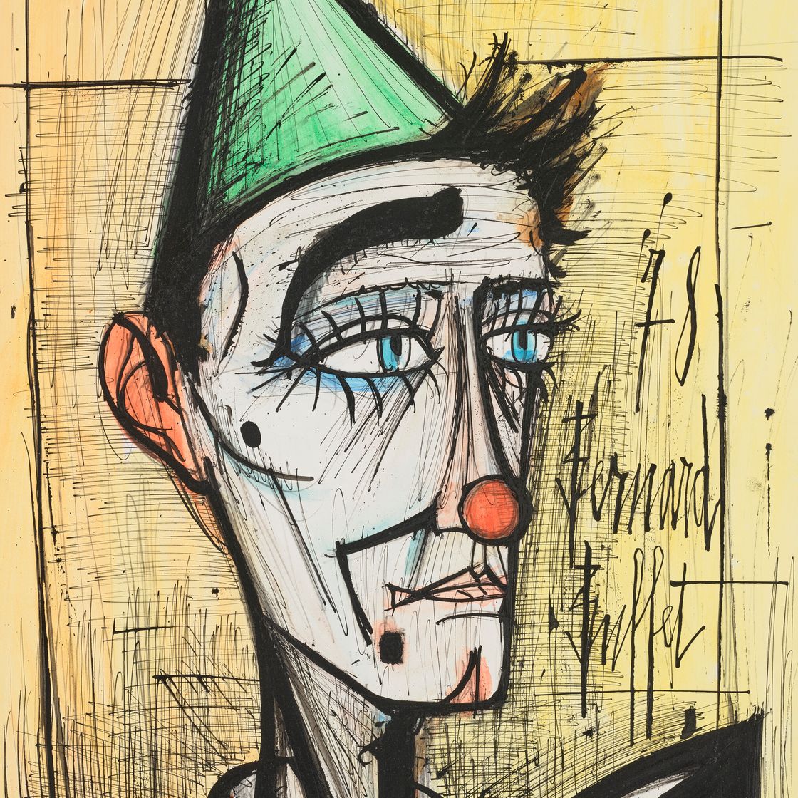 Bernard Buffet — Настоящий клоун в шляпке