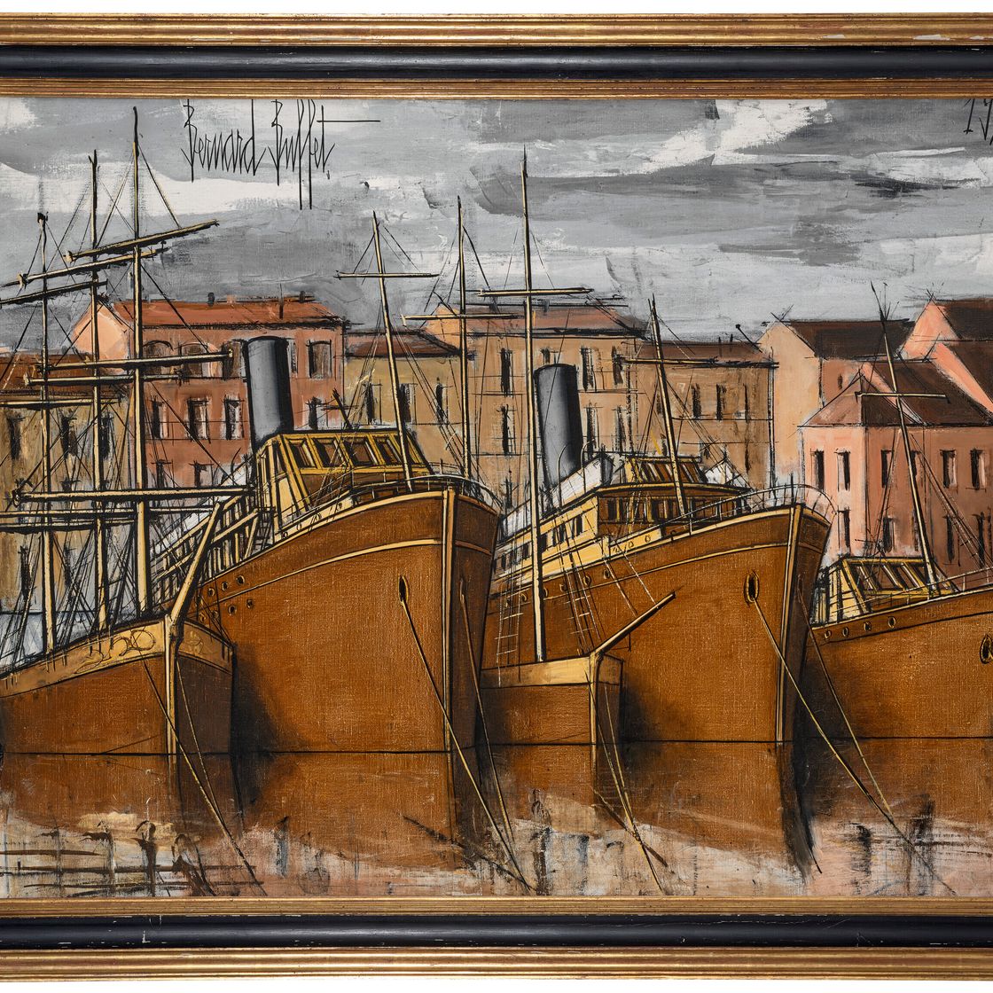 Bernard Buffet — Сен-Тропе, набережная Сюффрен, изображение 2