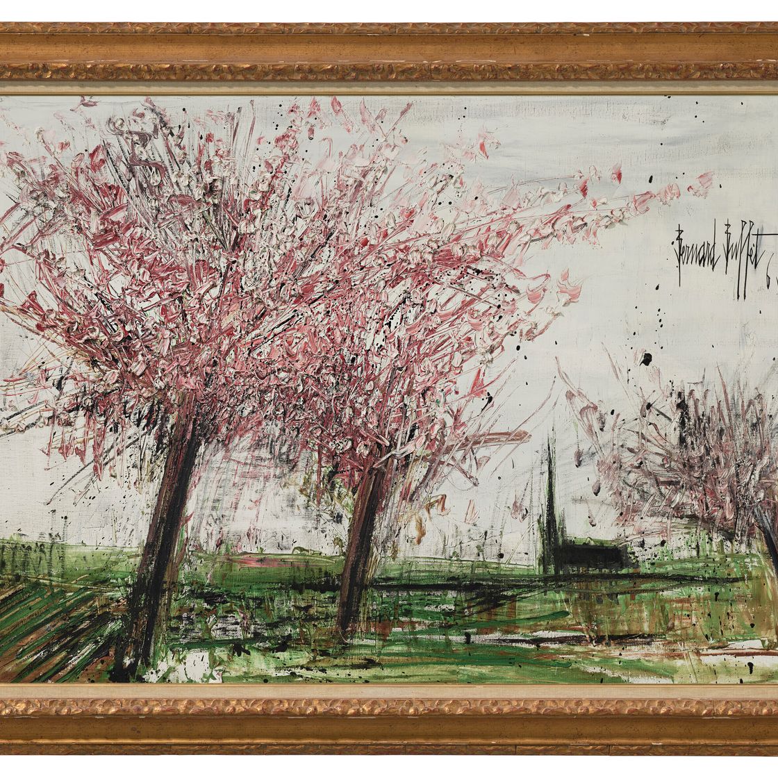 Bernard Buffet — Цветы во флере, изображение 2