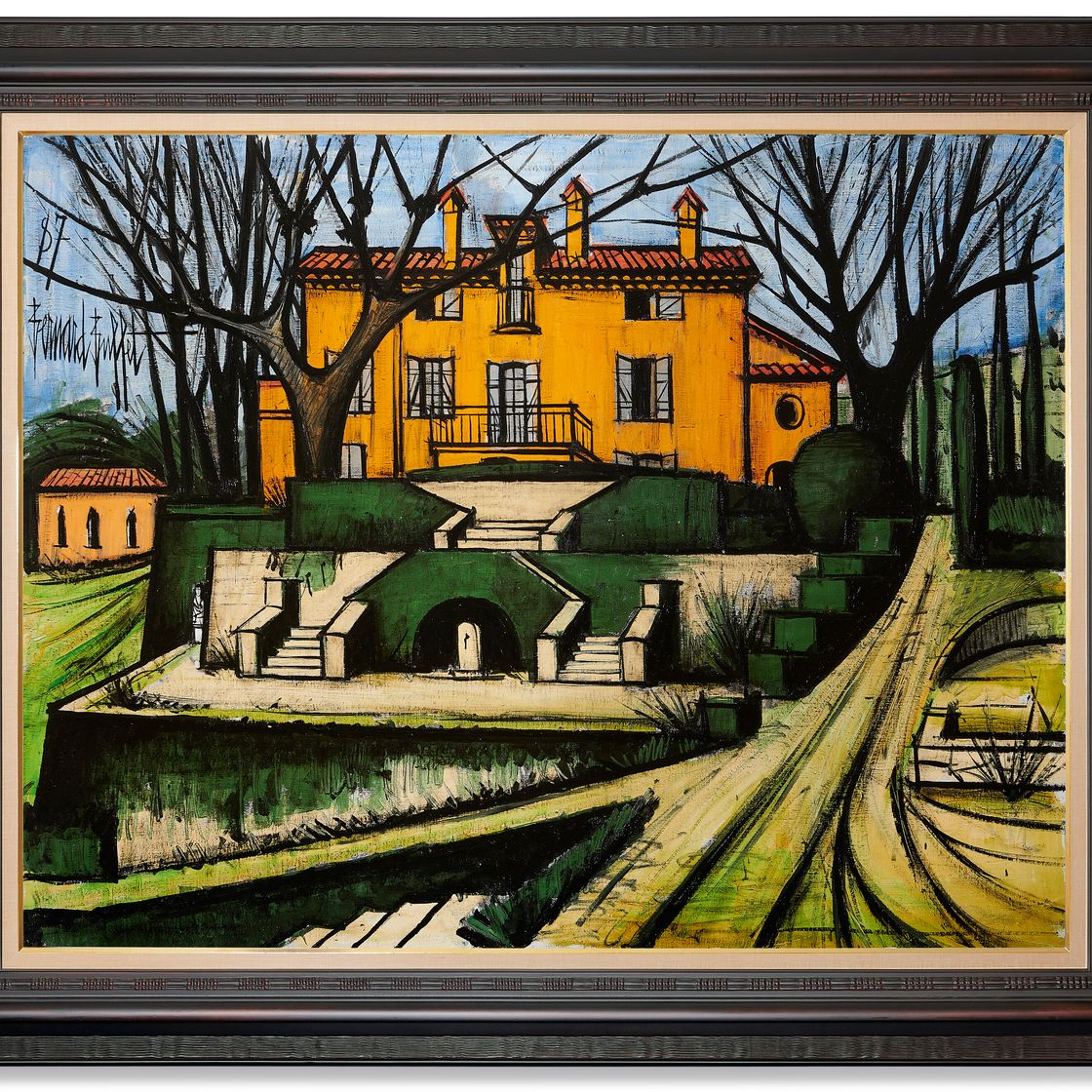 Bernard Buffet — Террасы в Ла-Боме, изображение 2
