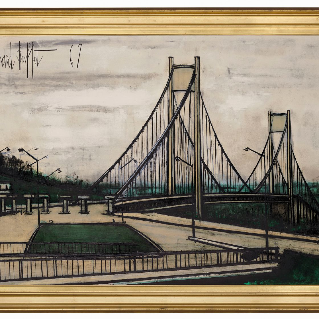 Bernard Buffet — Ле-пон-де-Танкарвиль, изображение 1