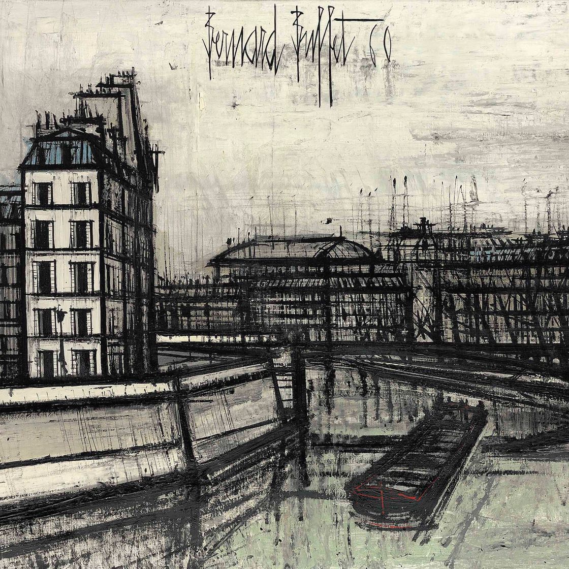 Bernard Buffet — Сена и Тур Сен-Жак