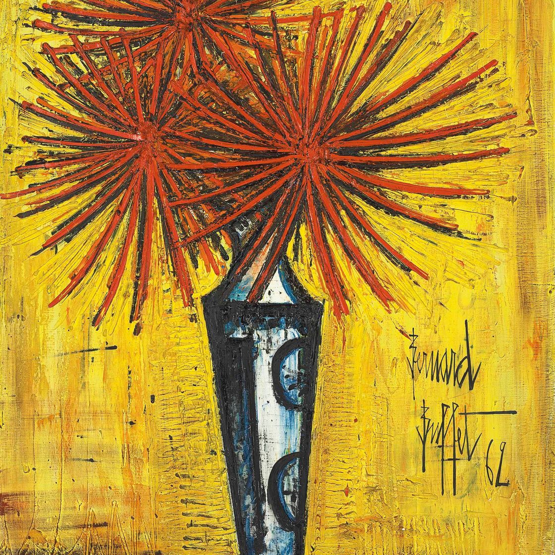 Bernard Buffet — Георгины