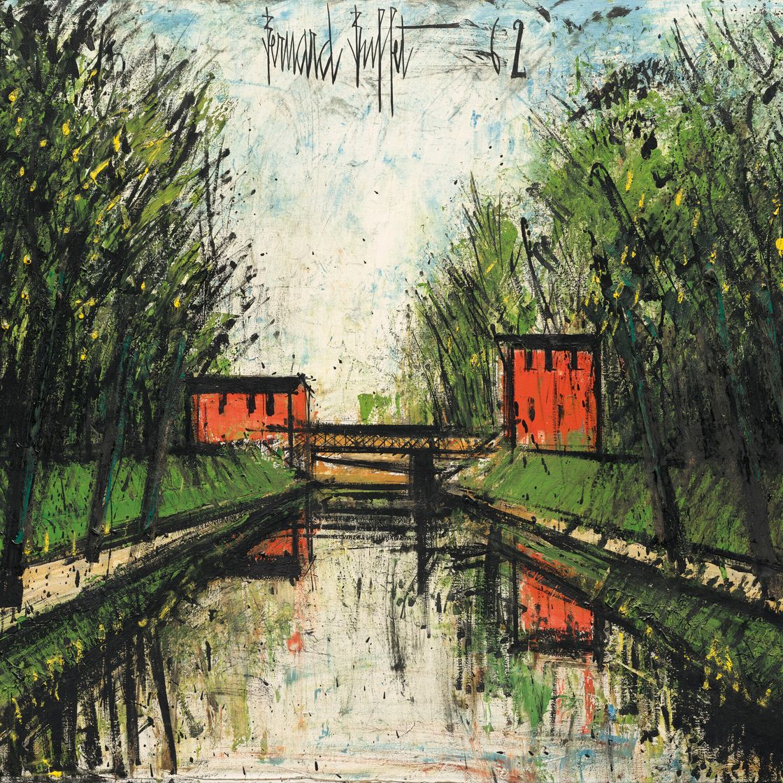 Bernard Buffet — Ле-Канал, окрестности Эвро, изображение 1