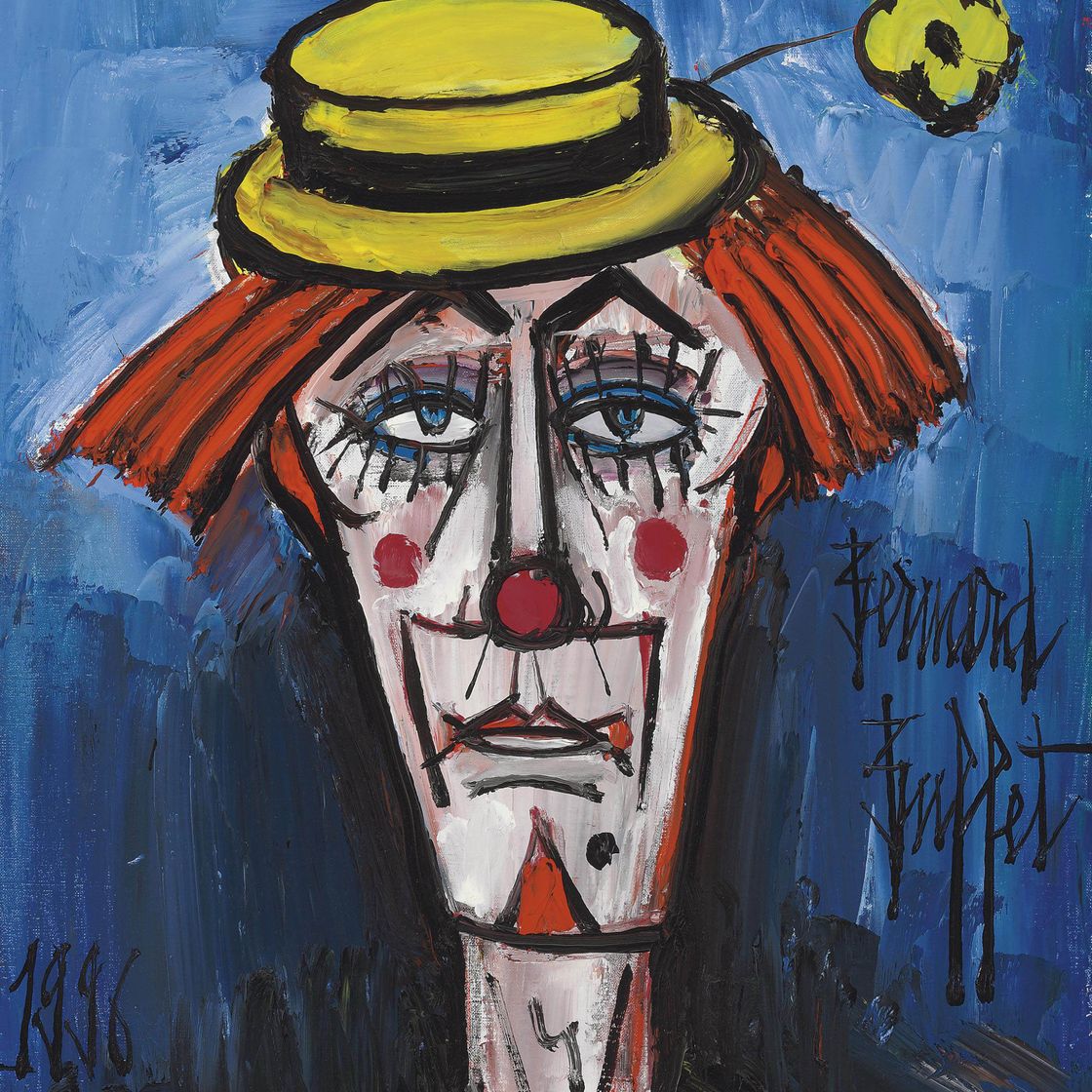 Bernard Buffet — Клоун на канотье