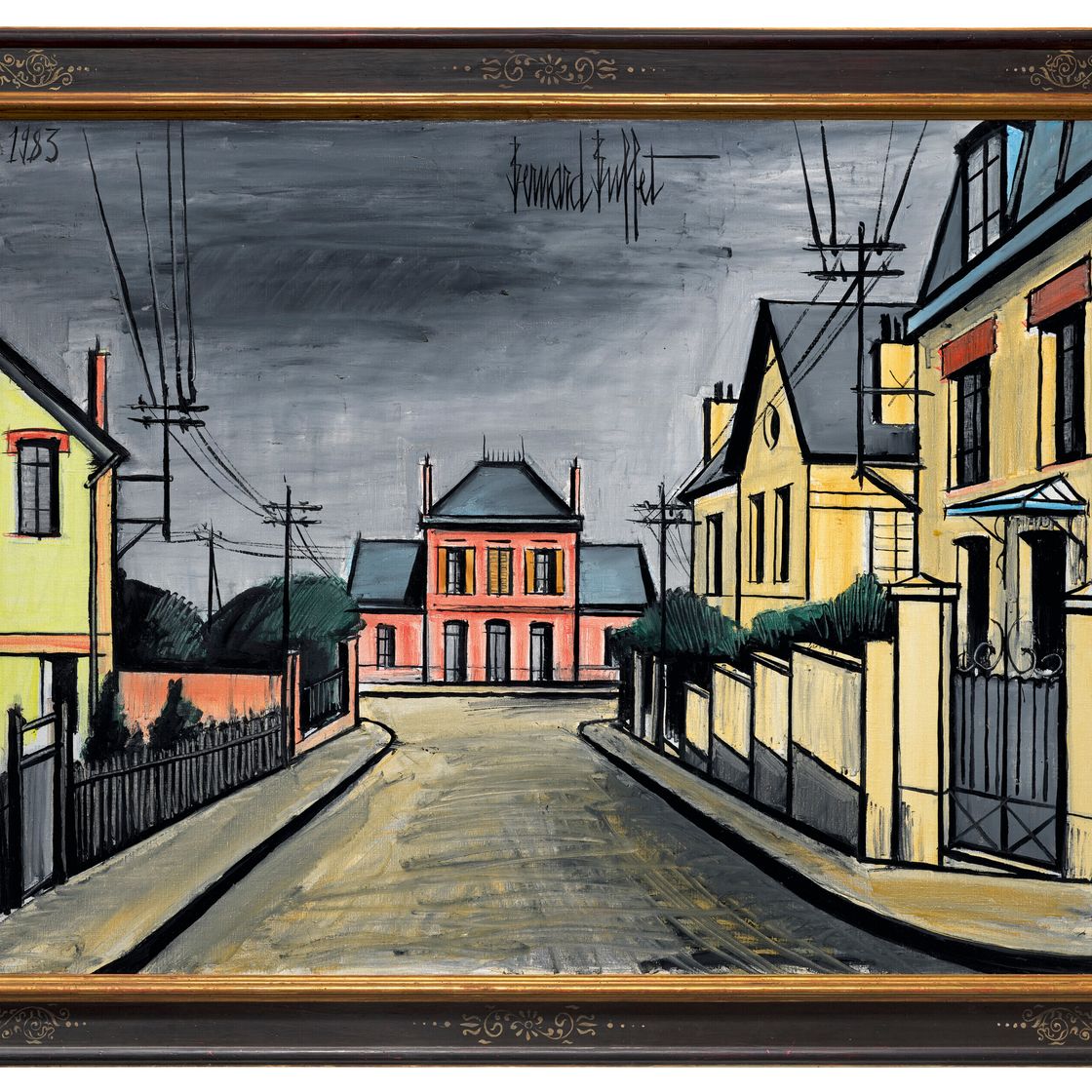 Bernard Buffet — Улица а-ля дом роз, изображение 4