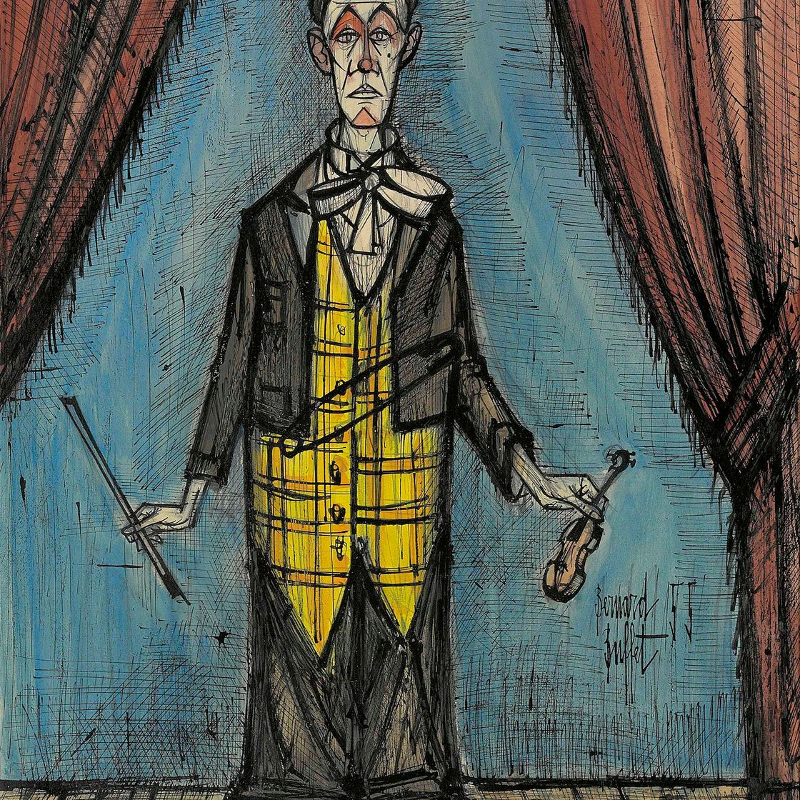Bernard Buffet — Клоун на скрипке