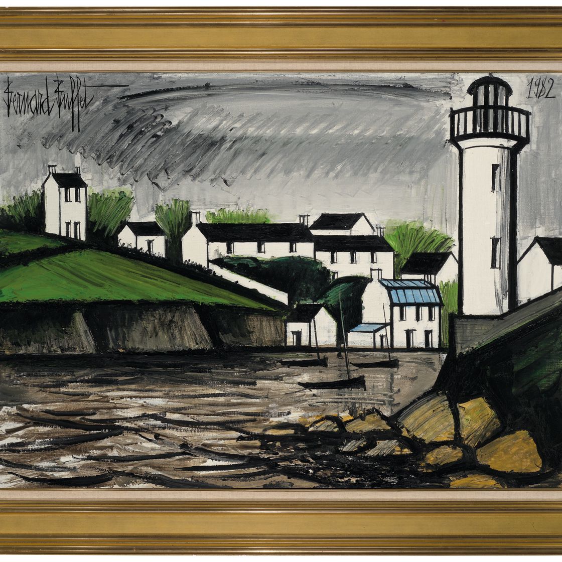 Bernard Buffet — Река в Бретани, изображение 3