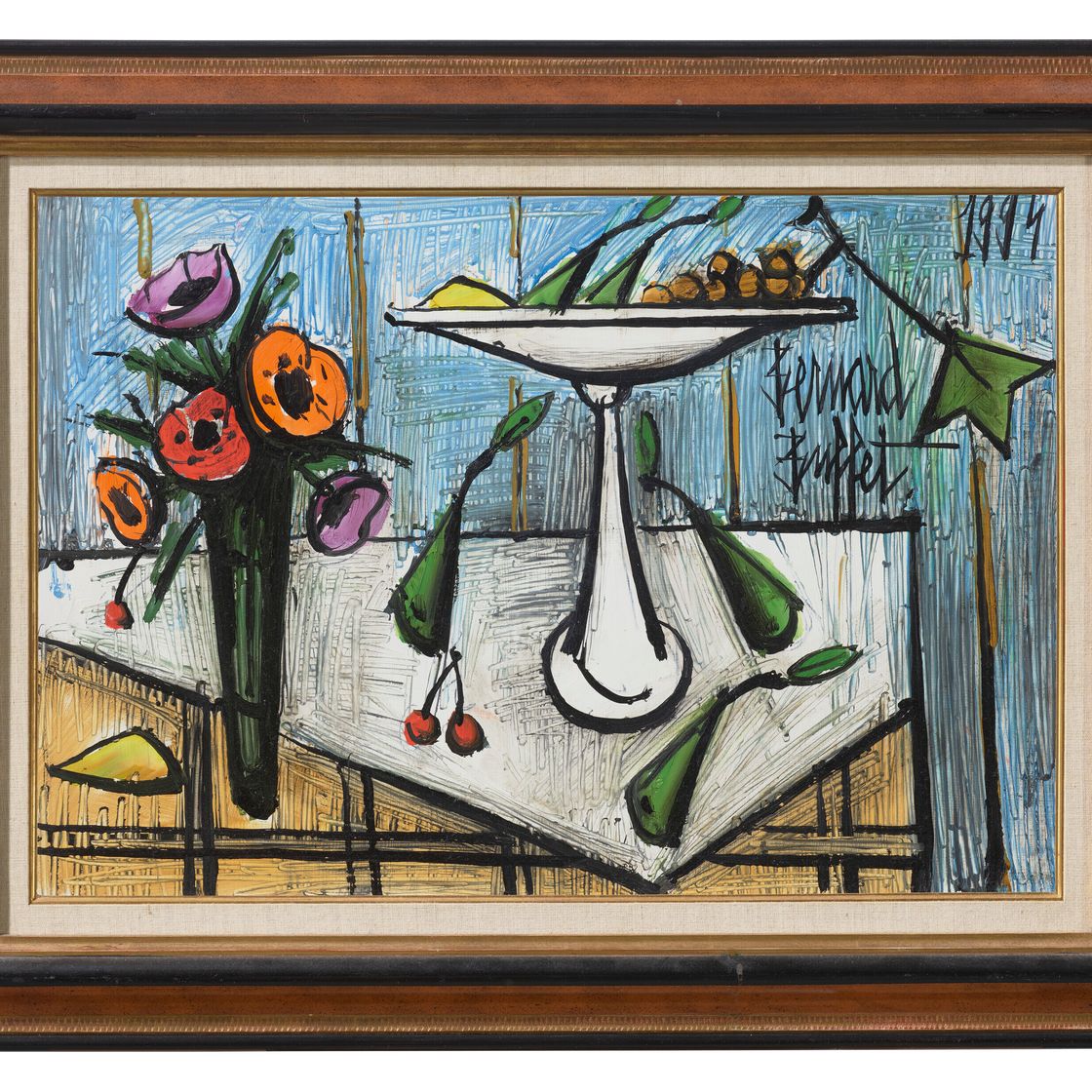 Bernard Buffet — Анемоны и компотье, изображение 2