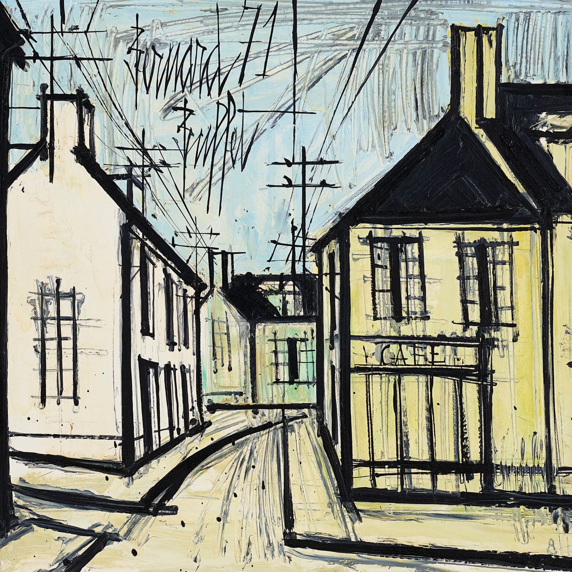Bernard Buffet — Кафе в бане, изображение 1