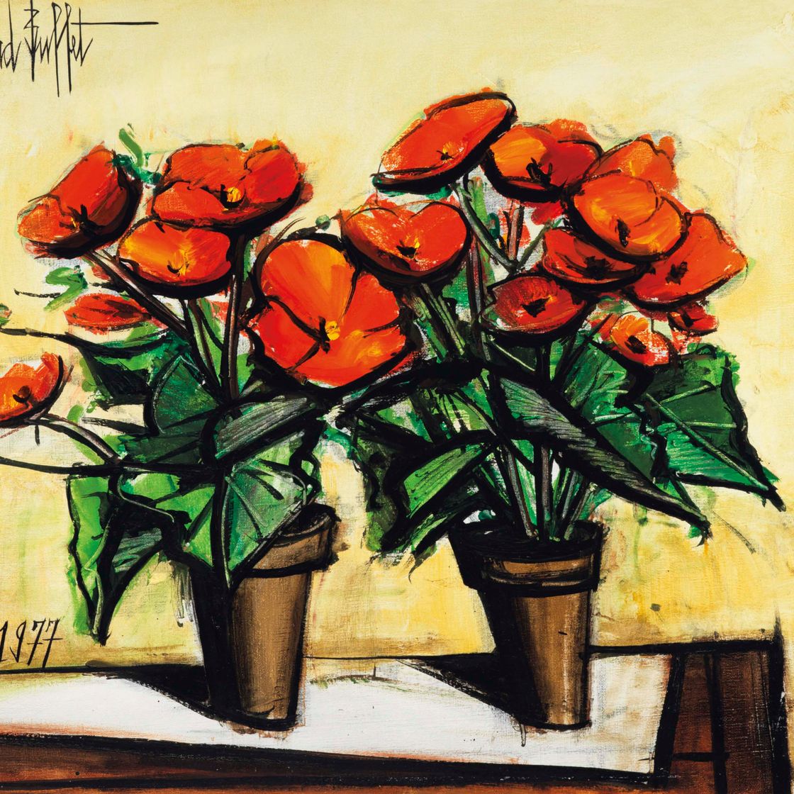 Bernard Buffet — Две бегонии