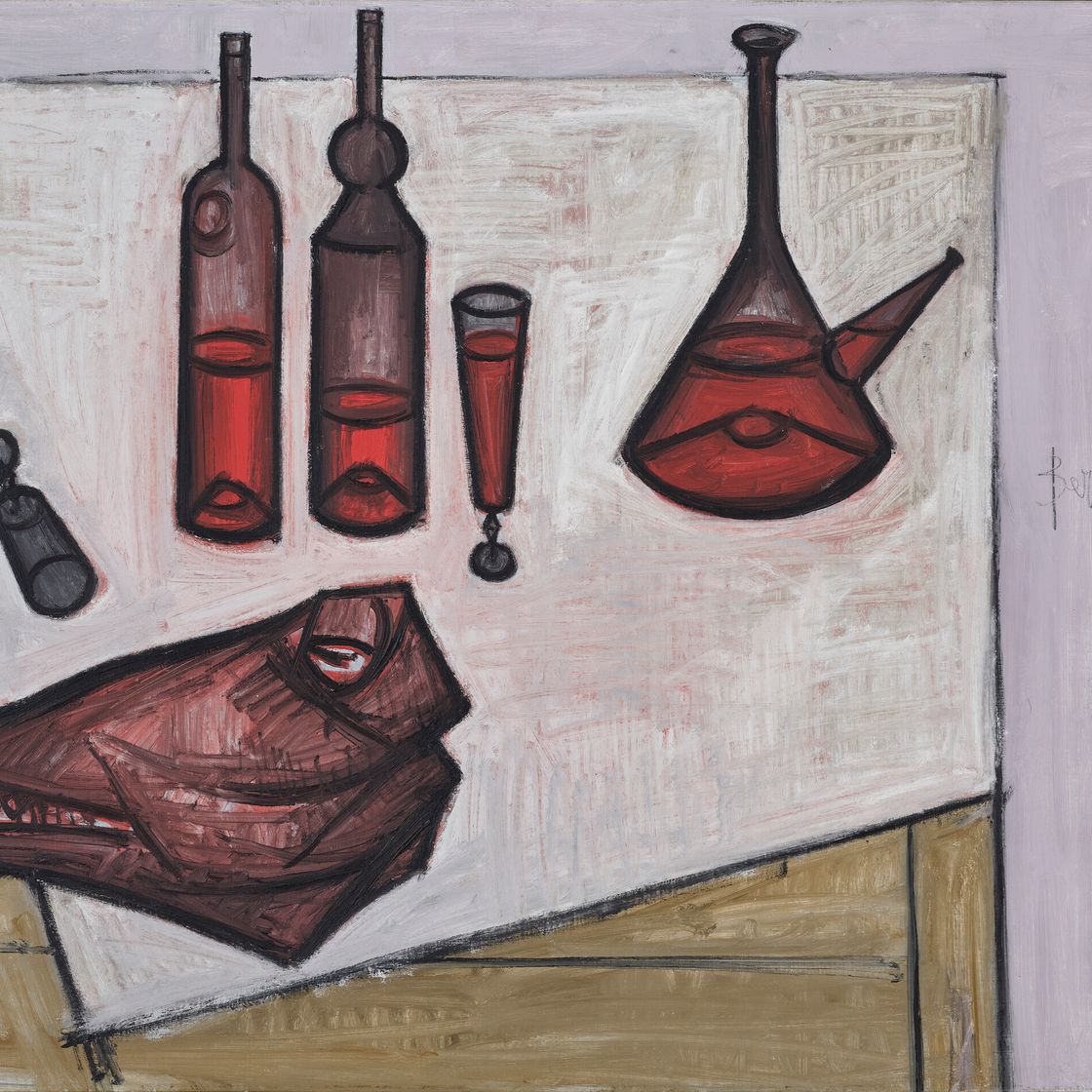 Bernard Buffet — Кран и бутели, изображение 1