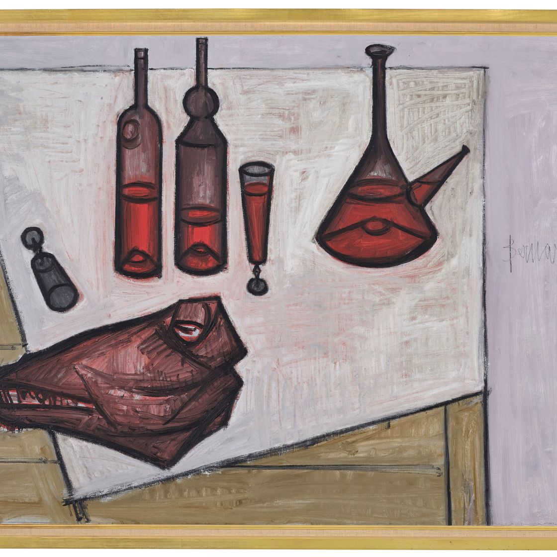 Bernard Buffet — Кран и бутели, изображение 4