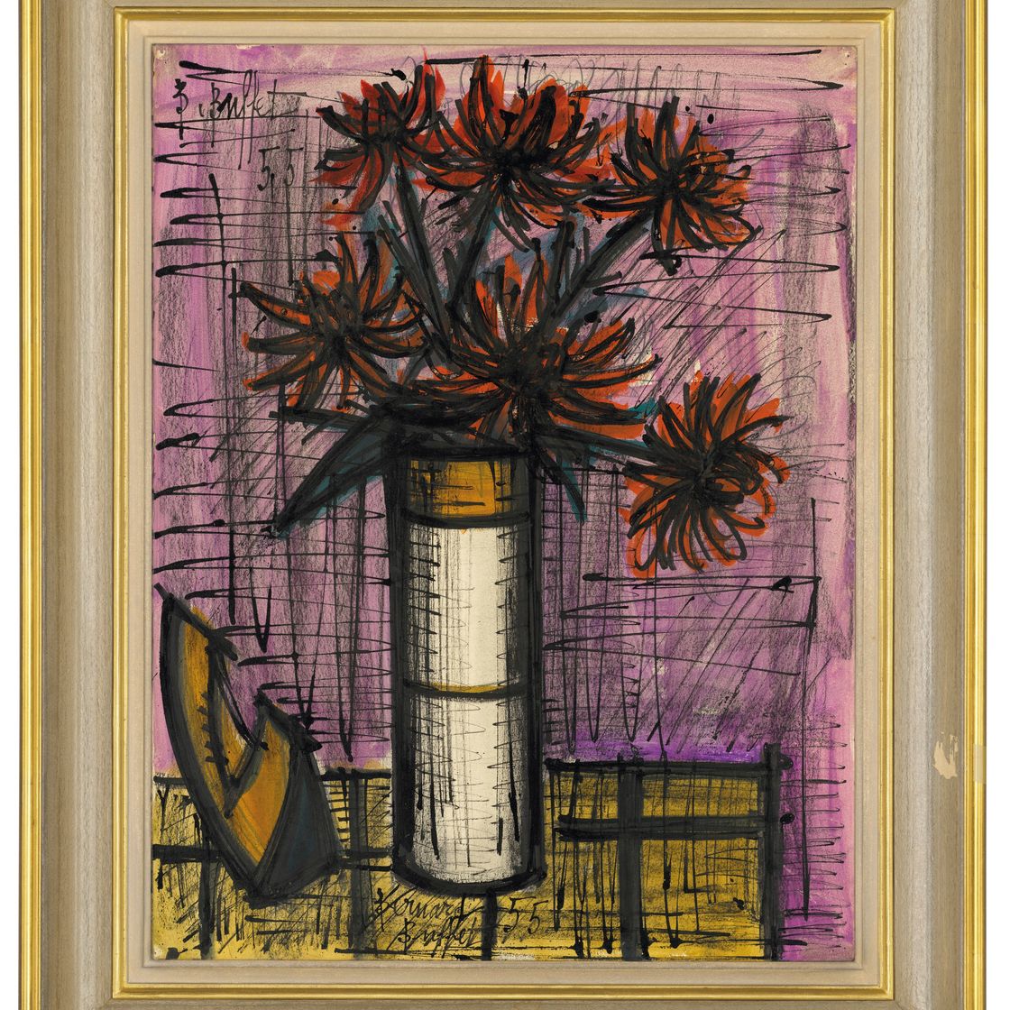 Bernard Buffet — Румяна из хризантем, изображение 2