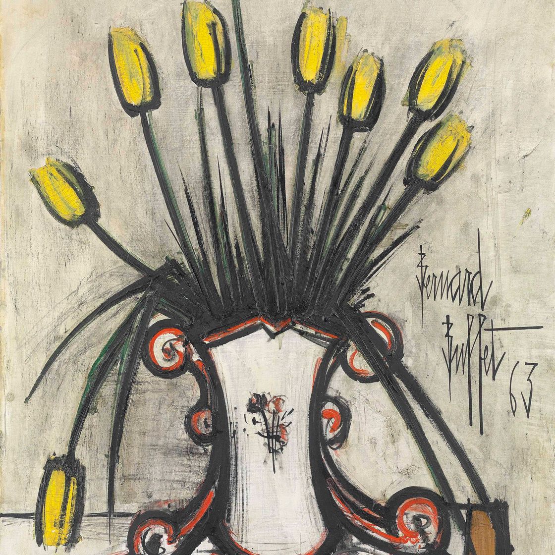 Bernard Buffet — Букет желтых цветов